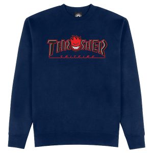 SUDADERAS SIN GORRO HOMBRE THRASHER X SPITFIRE-BIG HEAD O