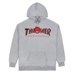 SUDADERAS CON GORRO HOMBRE THRASHER X SPITFIRE-BIG HEAD O